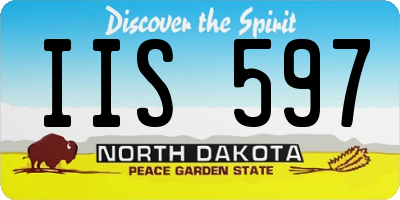 ND license plate IIS597