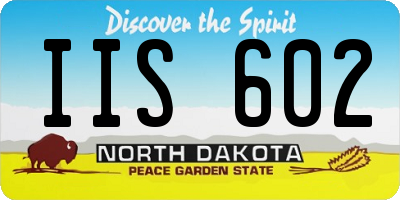 ND license plate IIS602