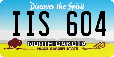 ND license plate IIS604