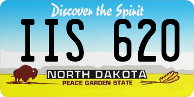 ND license plate IIS620