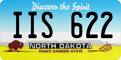 ND license plate IIS622