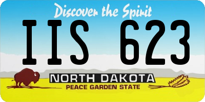ND license plate IIS623