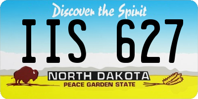 ND license plate IIS627