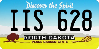 ND license plate IIS628