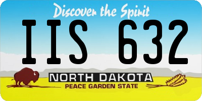 ND license plate IIS632