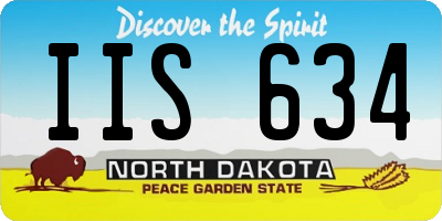 ND license plate IIS634