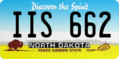 ND license plate IIS662