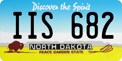 ND license plate IIS682