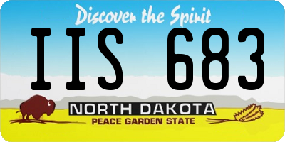 ND license plate IIS683