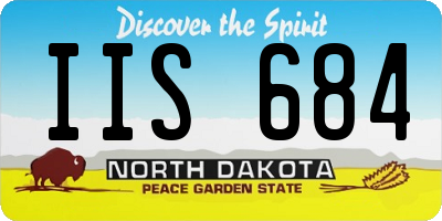 ND license plate IIS684