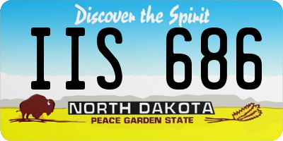 ND license plate IIS686