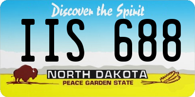 ND license plate IIS688