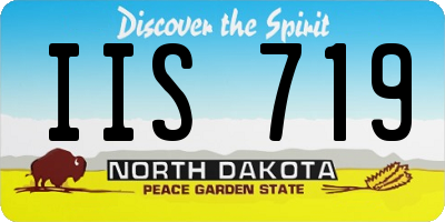 ND license plate IIS719