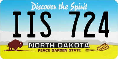 ND license plate IIS724