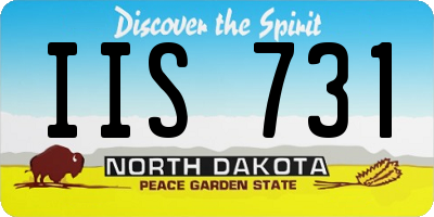 ND license plate IIS731