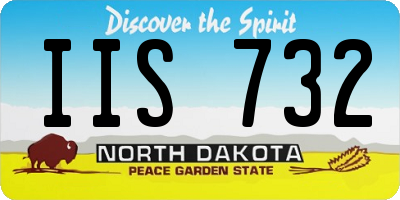 ND license plate IIS732