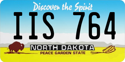 ND license plate IIS764