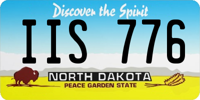 ND license plate IIS776