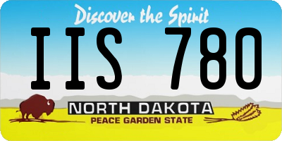ND license plate IIS780