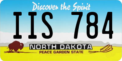 ND license plate IIS784