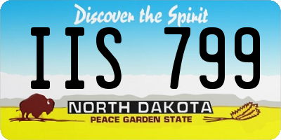 ND license plate IIS799