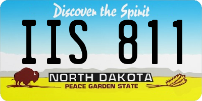 ND license plate IIS811