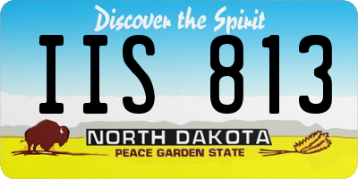 ND license plate IIS813
