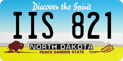 ND license plate IIS821