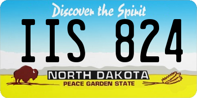ND license plate IIS824