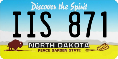 ND license plate IIS871