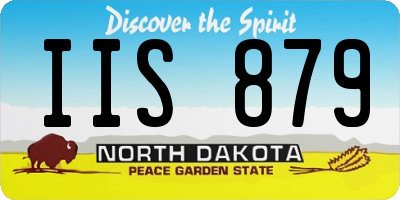 ND license plate IIS879