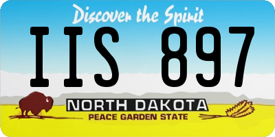 ND license plate IIS897