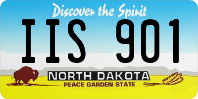 ND license plate IIS901