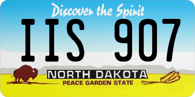 ND license plate IIS907