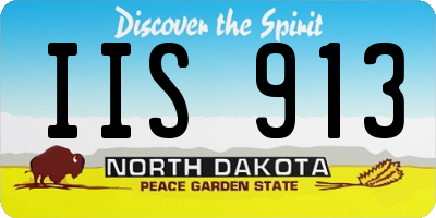 ND license plate IIS913