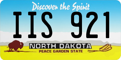 ND license plate IIS921
