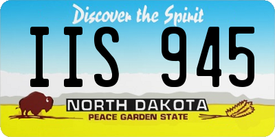ND license plate IIS945