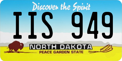 ND license plate IIS949