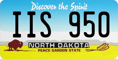 ND license plate IIS950