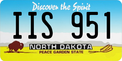 ND license plate IIS951