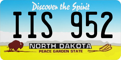 ND license plate IIS952