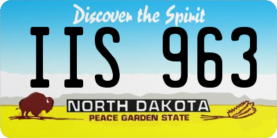 ND license plate IIS963