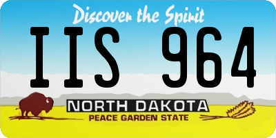 ND license plate IIS964