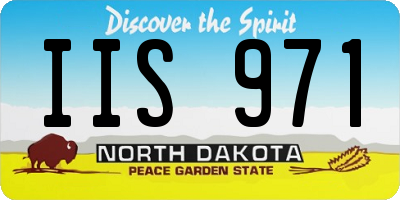 ND license plate IIS971