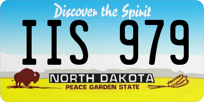ND license plate IIS979