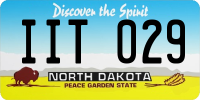 ND license plate IIT029