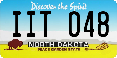 ND license plate IIT048