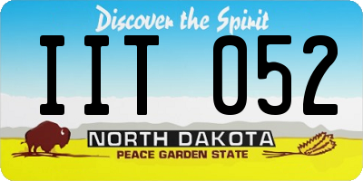 ND license plate IIT052