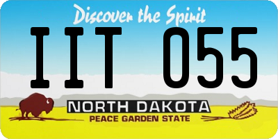ND license plate IIT055