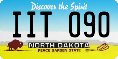 ND license plate IIT090